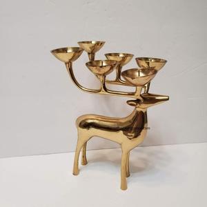 Venta al por mayor decoración interior nórdica luz en T adorno de Reno mesa de salón interior elegante artesanía de Metal para decoración de Navidad - Product Image 1