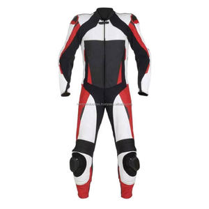 Pakistan Manufacturer Custom Men's Motorcycle Racing <b>Suit</b> Breathable and Waterproof Leather Jacket & Pants Set - Product Image 5