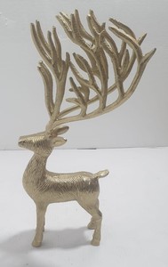 Cerf en aluminium massif ornement de Noël décor pas cher en gros suspendu bas support métal pour décorations de vacances - Product Image 4