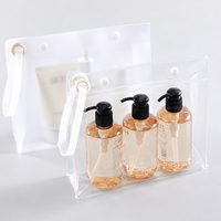 Sac de maquillage en PVC transparent avec logo personnalisé, sac cosmétique en PVC imperméable avec fermeture éclair, sac de toilette de voyage, emballage en gros