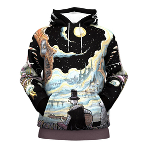 Sweatshirt à capuche en coton mélangé unisexe de haute qualité pour hommes et femmes avec impression par sublimation pour l'hiver - Product Image 4