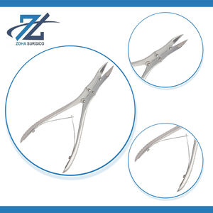 Pinza para Cortar Huesos McIndoe, Ligera, de Acción Compuesta, con Mandíbula Angulada y Puntas Prismáticas, 165 mm de Largo, Hecha en Pakistán - Product Image 4