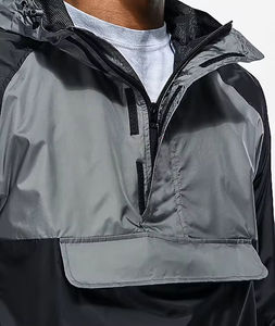 Chaqueta Cortavientos para Hombre, Ligera, Impermeable, para Entrenamiento, Correr al Aire Libre, Ropa Deportiva Informal, Transpirable, con Capucha - Product Image 5