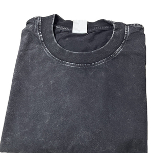 Venta al por mayor ácido lavado Vintage camiseta de gran tamaño Jersey con logotipo personalizado Streetwear estilo Hip Hop de talla grande diseño transpirable - Product Image 3