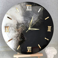 Horloges murales électroniques modernes en résine, affichage numérique, alimentées par piles, style antique, décoration d'intérieur, cadeau pour le salon, la cuisine