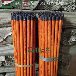 Vente en gros 100% bâton de vadrouille en bois d'eucalyptus avec manche de balai en PVC de haute qualité balais et pelles à poussière de haute qualité - Product Image 3