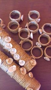 Porte-serviettes de canne pour cadeau artisanat fait à la main nouveaux anneaux de serviette en rotin de conception personnaliser l'emballage - Product Image 3