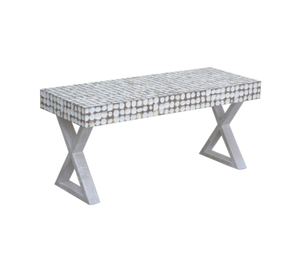 Banco de Patio de madera de cáscara de coco más vendido, diseño moderno Tropical, sala de estar, muebles de exterior, artesanía hecha en Vietnam - Product Image 1