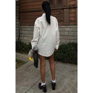 Camisa Casual de Popelina con Detalle de Ojales Metálicos Simples 3453 - Product Image 5