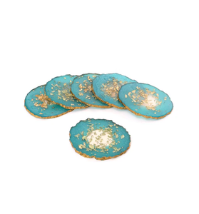 Elegant Eco-Friendly Country Style Resin <b>Coaster</b> Customizable <b>Pink</b> Color Round Glitter Flower Design for Home & Wedding Use - Product Image 4