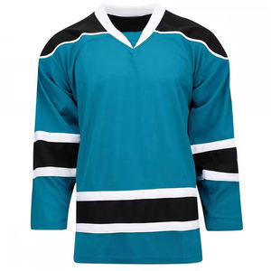 Maillot de hockey sur glace surdimensionné, logo personnalisé, service OEM, maillot de hockey sur glace avec un design unique, 100% polyester, séchage rapide - Product Image 2