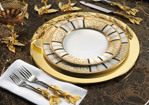 Leaf Design Handle Metal <b>Cutlery</b> <b>Set</b> For Wedding Restaurant Hotel Use with Custom Logo From India - Product Image 5