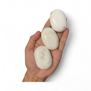 Piedra de Palma de Pirita Premium MUNTAHA AGATE al por Mayor, Cristal Curativo Pulido de Forma Ovalada para Colección Metafísica - Product Image 3