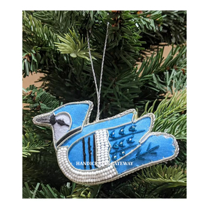 Producto de alta demanda con forma de pájaro volador para hermosos trabajos de bordado con cuentas y Zari de adornos navideños, artículo decorativo - Product Image 1