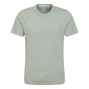 เสื้อยืดคอกลมผ้าไหมสีฟ้าสำหรับผู้ชายพิมพ์ลายแบบกำหนดเองระบายอากาศขนาดพลัสไซส์ทรงหลวมไซส์อเมริกัน - Product Image 4