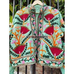 Suzani สไตล์โบฮีเมียนปักแจ็คเก็ตฤดูหนาวสำหรับผู้หญิงขายดีแจ็คเก็ตปาร์ตี้แจ็คเก็ตของขวัญสำหรับผู้หญิง - Product Image 5