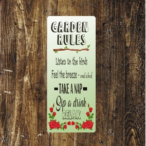 Wholesale Custom Vintage <b>Iron</b> Sign Handmade Metal Garden Notice with Custom Name Tin Technique Cheap Indian Vendor Product - Product Image 4