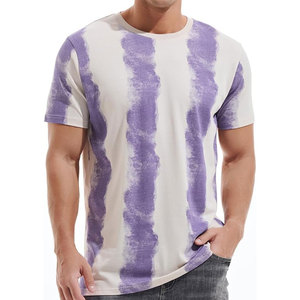 T-shirt pour homme avec logo personnalisé T-shirt à manches courtes et col rond de luxe pour homme Motif solide - Product Image 5