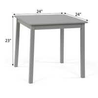 Meubles pour enfants, vente en gros, grande Table en bois grise pour enfants et ensemble de 2 chaises pour l'étude des tout-petits