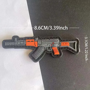 Parches de PVC con Logotipo de Goma en Relieve con Forma de Flor Personalizados a Precio de Fábrica para Sombreros, Ropa y Bolsos - Product Image 2