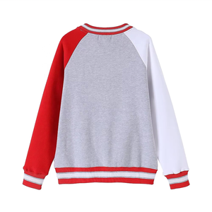 Sweat-shirt universitaire en chenille de haute qualité à col ras du cou, imprimé sur le devant, effet délavé, doublure polyester/coton, personnalisable - Product Image 2