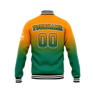 Veste universitaire de luxe à la mode Premium 100% laine col montant personnalisé broderie décoration avant Logo Placement coupe-vent - Product Image 3