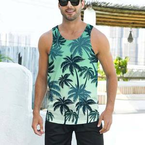 Precio al por mayor sólido cuello redondo 100% algodón poliéster Casual Muscle Tank Tops chaleco para hombres ropa de talla grande transpirable 2025 - Product Image 4