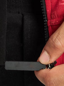 Men Color Block <b>Zip</b> <b>Up</b> <b>Hoodie</b> with <b>Graphic</b> Print Streetwear Style Casual Long Sleeve Hooded Sweatshirt for Autumn Winter Fashion - Product Image 5