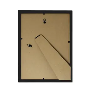 Lot de 4 cadres décoratifs simples en bois noir pour affiches, 14,8 x 21 cm, format DIN A5, pour affichage de photos gravées, style à suspendre pour la maison - Product Image 2