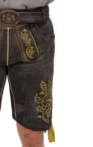 Shorts bavarois Ledhosen Oktoberfest Lederhosen pour hommes design personnalisé Shorts bavarois derniers pantalons bavarois allemands brodés Service OEM - Product Image 5