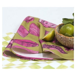 Kitchen Crabberries Pomegranate Printed Cotton <b>Waffle</b> Weave Dish Cloth Coffee <b>Machine</b> Special Water Absorb Square Towel Cleaner - Product Image 5