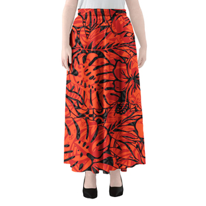 Faldas largas acampanadas de Pacific Island, vestido con estampado Tribal polinesio personalizado, faldas largas para mujer, faldas de Marshall Island - Product Image 5