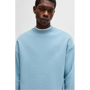 สเวตเตอร์คอตตอนธรรมดาสำหรับผู้ชายและผู้หญิงสเวตเชิ้ตขนแกะคอกลมลำลองแบบสวมหัวสำหรับสวมใส่ทุกวัน - Product Image 3