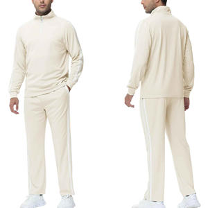 Conjunto de chándal de dos piezas para hombre de alta calidad, chándal de invierno con media cremallera, chándal de ajuste Regular para hombre - Product Image 4