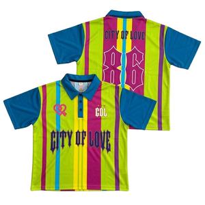 Bold Multi-Color Striped Streetwear Tee Custom All Print Polyester Jersey Summer Beach <b>T</b>-<b>Shirt</b> Unisex Quick Dry 220g Fashion - Product Image 2