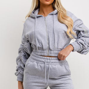 Ropa de calle personalizada de alta calidad Sudadera con capucha de lana en blanco con cremallera bolsillos de doble capa vintage sudaderas con capucha de lavado ácido desteñido al sol - Product Image 6