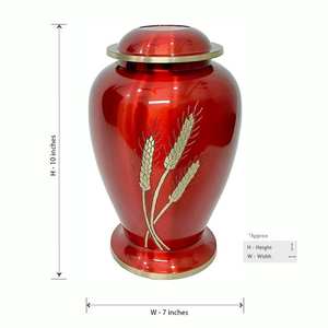 Urna artesanal para cenizas humanas | Recuerdo conmemorativo Premium | Caja de urna de latón para adultos Premium - Product Image 3