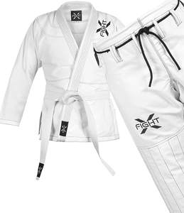 Kimono de Jiu-Jitsu Brésilien pour enfants, 300 g/m², tissage perlé, coton pré-rétréci, logo personnalisé, uniforme d'entraînement, arts martiaux, fabrication - Product Image 3