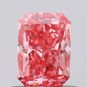 IGI Radiant Cut 1,21 CT VS2 Clarity Lab Grown Fancy Vivid Pink Diamond para la fabricación de joyas Diamantes sueltos - Product Image 1