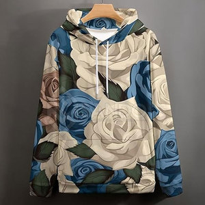 เสื้อฮู้ดดี้ไซส์ใหญ่พิเศษสำหรับผู้ชาย ผ้าฝ้าย 100% แบบเรียบ สวมใส่สบายในฤดูหนาว ออกแบบโลโก้ได้ตามต้องการ - Product Image 2