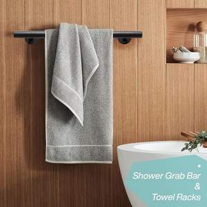 Manija de Puerta Larga de Metal Negro, Resistente, Mate, de Hierro, para Venta al por Mayor, para Oficina Moderna, Hotel y Hogar - Product Image 5