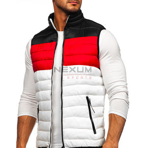 เสื้อกั๊กกันลมสำหรับผู้ชายเสื้อโค้ทพิมพ์ลายแบบฟองสำหรับฤดูหนาวโลโก้แบบกำหนดเอง - Product Image 6