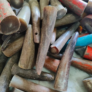 Eco-Friendly Natural Buffalo <b>Cow</b> Horn Tip Raw Pieces for DIY Craft Carving Knife Handles Jewelry Making Traditional Handicraft - Product Image 2