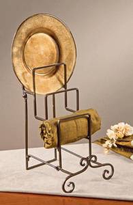 Soporte de placa Diseño de trenza de alambre de malla de metal Premium Perfecto para almacenamiento de utensilios de cocina con estilo y exhibición de mesa - Product Image 3