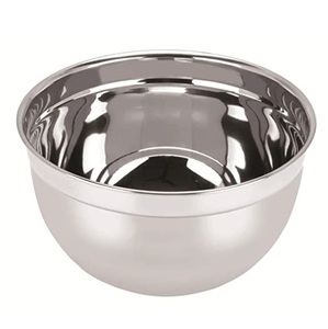 Ensaladera de servicio de metal de forma redonda de aluminio de color plateado para el hogar y el hotel, cuenco para servir para la decoración de la cocina y la Mesa - Product Image 2