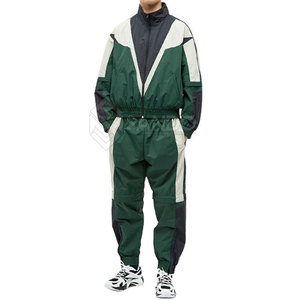 ชุดลำลองกันลมโอเวอร์ไซส์วัสดุทนทานพร้อมฝาปิดเอวยางยืดลายทึบ - Product Image 1