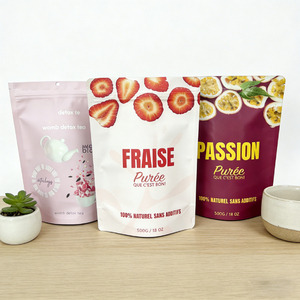 Emballage alimentaire personnalisé avec logo imprimé, sachet refermable pour fruits secs, emballage en aluminium - Product Image 2