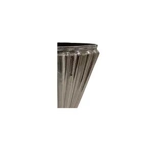 Jarrón de Piso de Hierro Pulido de Lujo, Forma Curva Artística, Diseño Hecho a Mano para Bodas, Jarrón de Flores de Alta Calidad - Product Image 4