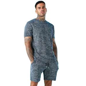 Ensemble de sport respirant deux pièces pour homme, t-shirt à manches courtes et short, style urbain, motif 3D, personnalisable en gros - Product Image 5