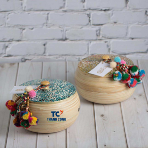 Exclusive BAMBOO <b>GIFT</b> <b>BOX</b> with EGGSHELL INLAY Handmade Decor Item for Ramadan Eid <b>Gift</b> <b>Box</b> and Arabian Holiday Styling - Product Image 1